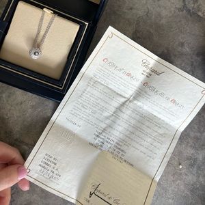 Chopard Happy Diamonds Ball Pendant in 18k White Gold 1.24 CTW